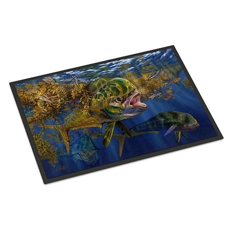 Carolines Treasures Carolines Treasures JMA2013MAT 18 x 27 in. Seaweed Salad Mahi Indoor or Outdoor Mat JMA2013MAT